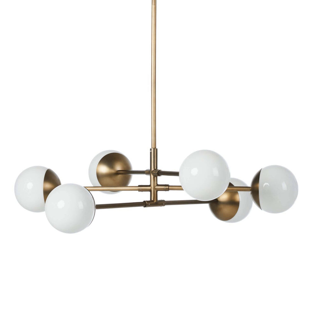 Oriana Chandelier, Aged Brass by Four Hands-Lighting-High Fashion Home