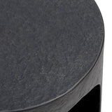 Samson End Table, Distressed Graphite by Four Hands-Furniture - Accent Tables-High Fashion Home