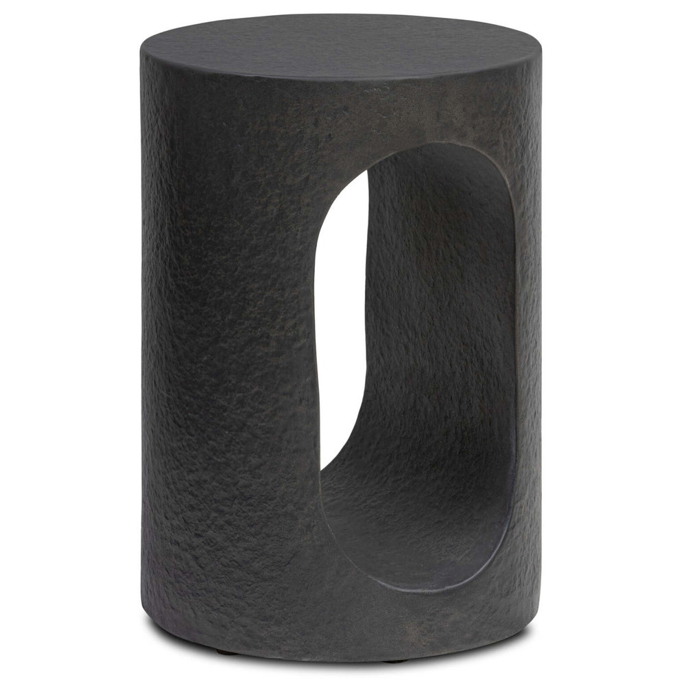 Samson End Table, Distressed Graphite by Four Hands-Furniture - Accent Tables-High Fashion Home