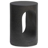 Samson End Table, Distressed Graphite by Four Hands-Furniture - Accent Tables-High Fashion Home