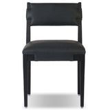 Tamari Leather Dining Chair, Brickhouse Black, Set of 2 by Four Hands-Furniture - Dining-High Fashion Home