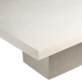 Avila 60" Outdoor Dining Table, Aged White by Amber Lewis x Four Hands-Furniture - Outdoor-High Fashion Home