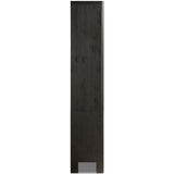 Noeline Wide Bookcase, Smoked Black-Furniture - Storage-High Fashion Home