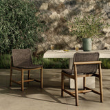 Dume Outdoor Dining Chair, Dark Textured, Set of 2 by Amber Lewis x Four Hands-Furniture - Outdoor-High Fashion Home