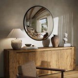 Convex Mirror, Matte Black by Four Hands-Accessories-High Fashion Home