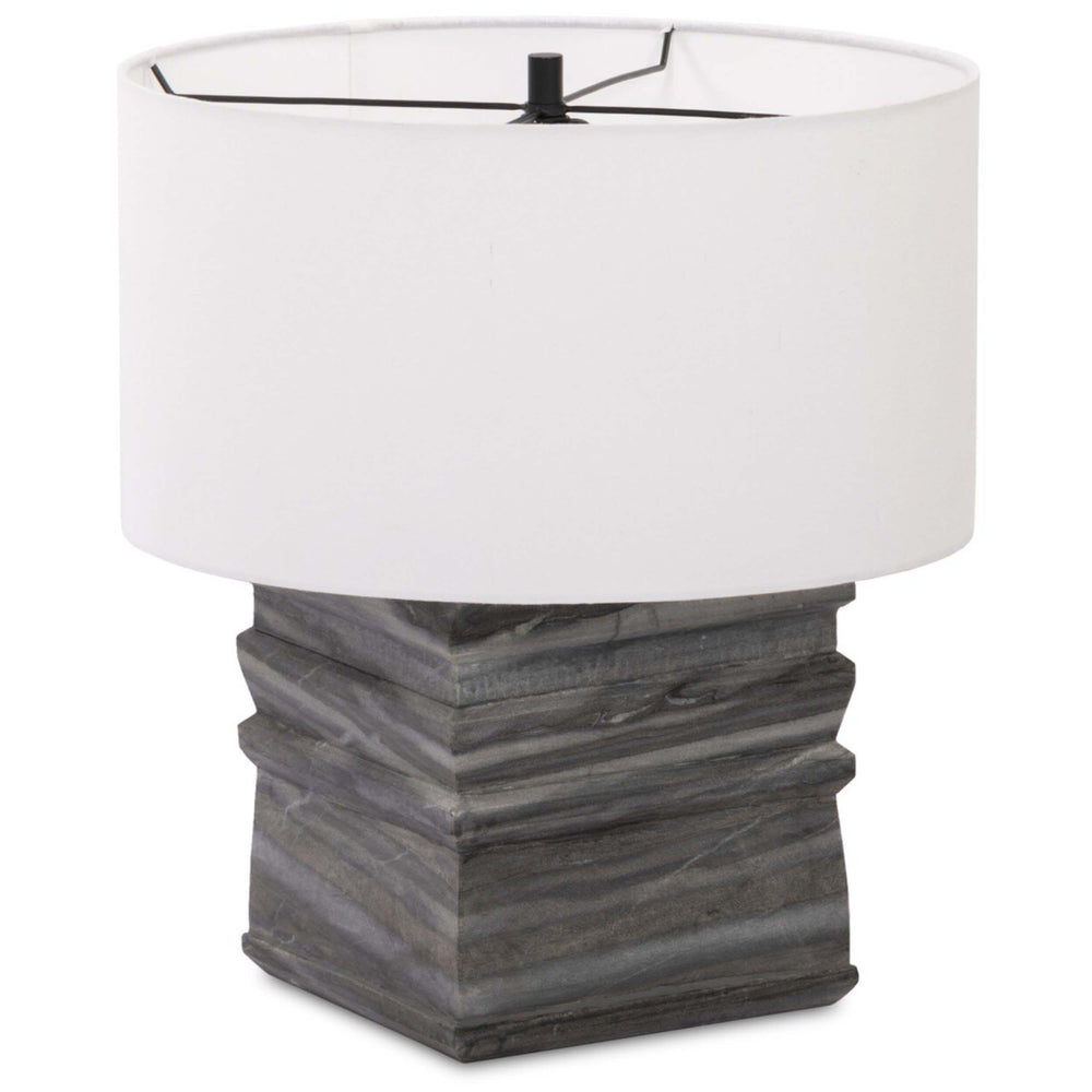 Cedric Table Lamp, Grey Marble by Four Hands-Lighting-High Fashion Home