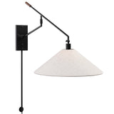 Hassell Sconce, Jet Black by Four Hands-Lighting-High Fashion Home