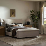 Dalia Bed, Broadway Dune by Amber Lewis x Four Hands-Furniture - Bedroom-High Fashion Home