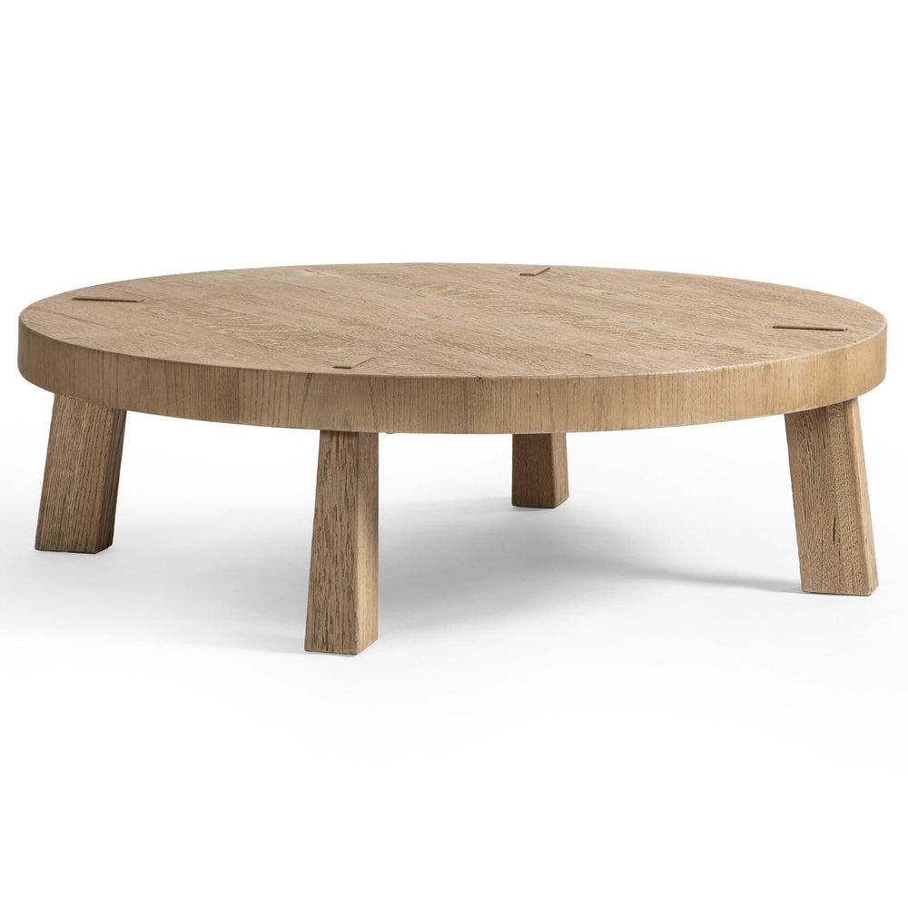 Sadira Coffee Table, Worn Oak by Amber Lewis x Four Hands-Furniture - Accent Tables-High Fashion Home