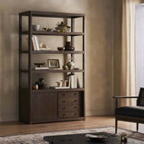 Miko Bookcase, Fawn Oak by Four Hands-Furniture - Storage-High Fashion Home