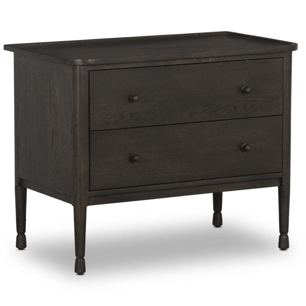 Franny Nightstand, Espresso by Amber Lewis x Four Hands-Furniture - Bedroom-High Fashion Home
