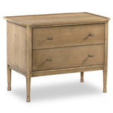 Franny Nightstand, Saddle Brown by Amber Lewis x Four Hands-Furniture - Bedroom-High Fashion Home