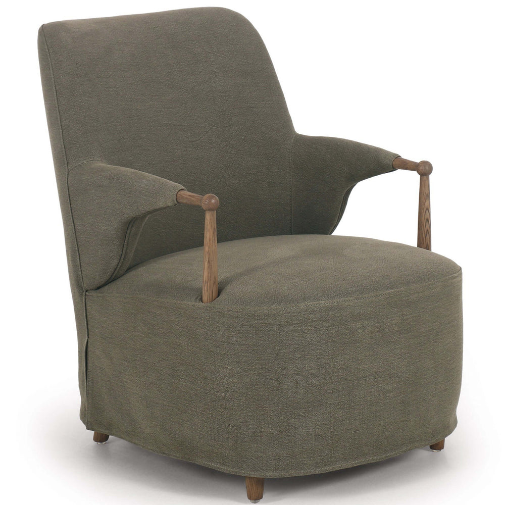 Brently Chair, Broadway Olive by Amber Lewis x Four Hands-Furniture - Chair-High Fashion Home