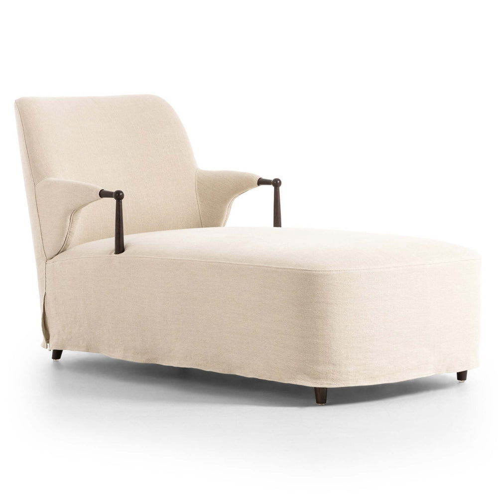Brently Chaise, Broadway Dune by Amber Lewis x Four Hands-Furniture - Chair-High Fashion Home