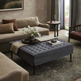 Cole Large Ottoman, Broadway Denim by Amber Lewis x Four Hands-Furniture - Benches-High Fashion Home