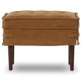 Cole Small Ottoman, Broadway Gilt by Amber Lewis x Four Hands-Furniture - Benches-High Fashion Home