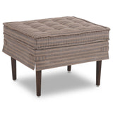Cole Small Ottoman, Rodin Bark by Amber Lewis x Four Hands-Furniture - Benches-High Fashion Home