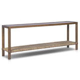 Gabriella Console Table, Brown by Amber Lewis x Four Hands-Furniture - Accent Tables-High Fashion Home