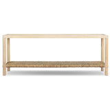 Gabriella Console Table, Light Natural by Amber Lewis x Four Hands-Furniture - Accent Tables-High Fashion Home