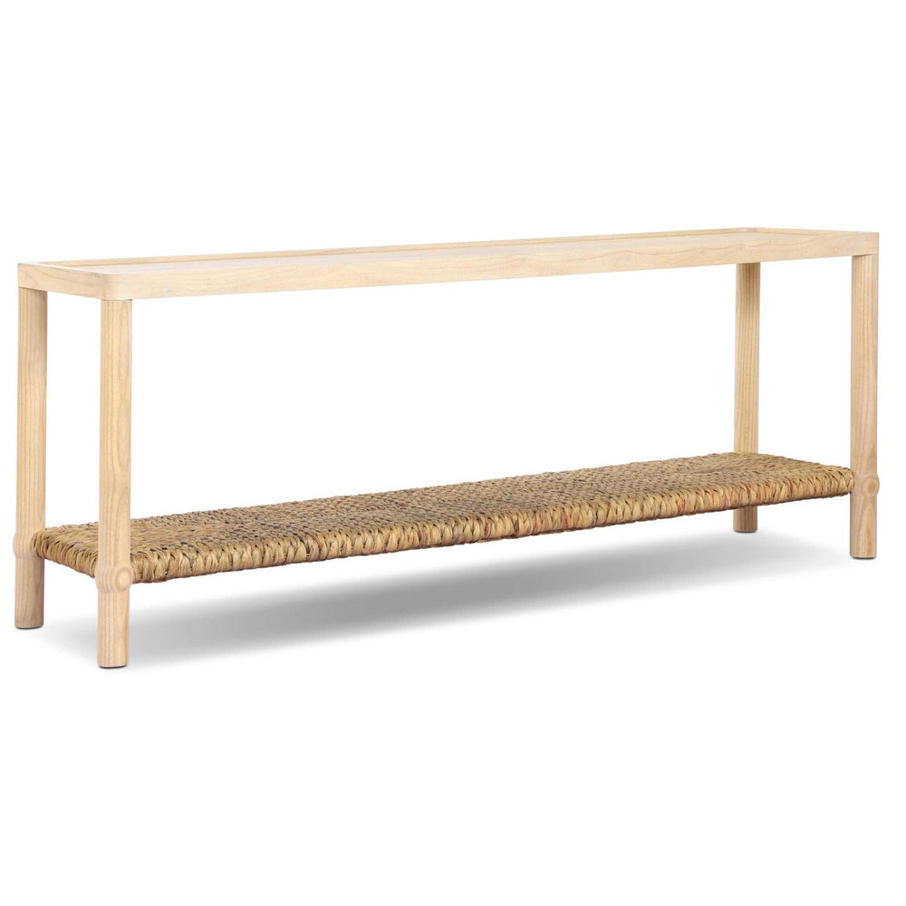 Gabriella Console Table, Light Natural by Amber Lewis x Four Hands-Furniture - Accent Tables-High Fashion Home