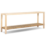 Gabriella Console Table, Light Natural by Amber Lewis x Four Hands-Furniture - Accent Tables-High Fashion Home