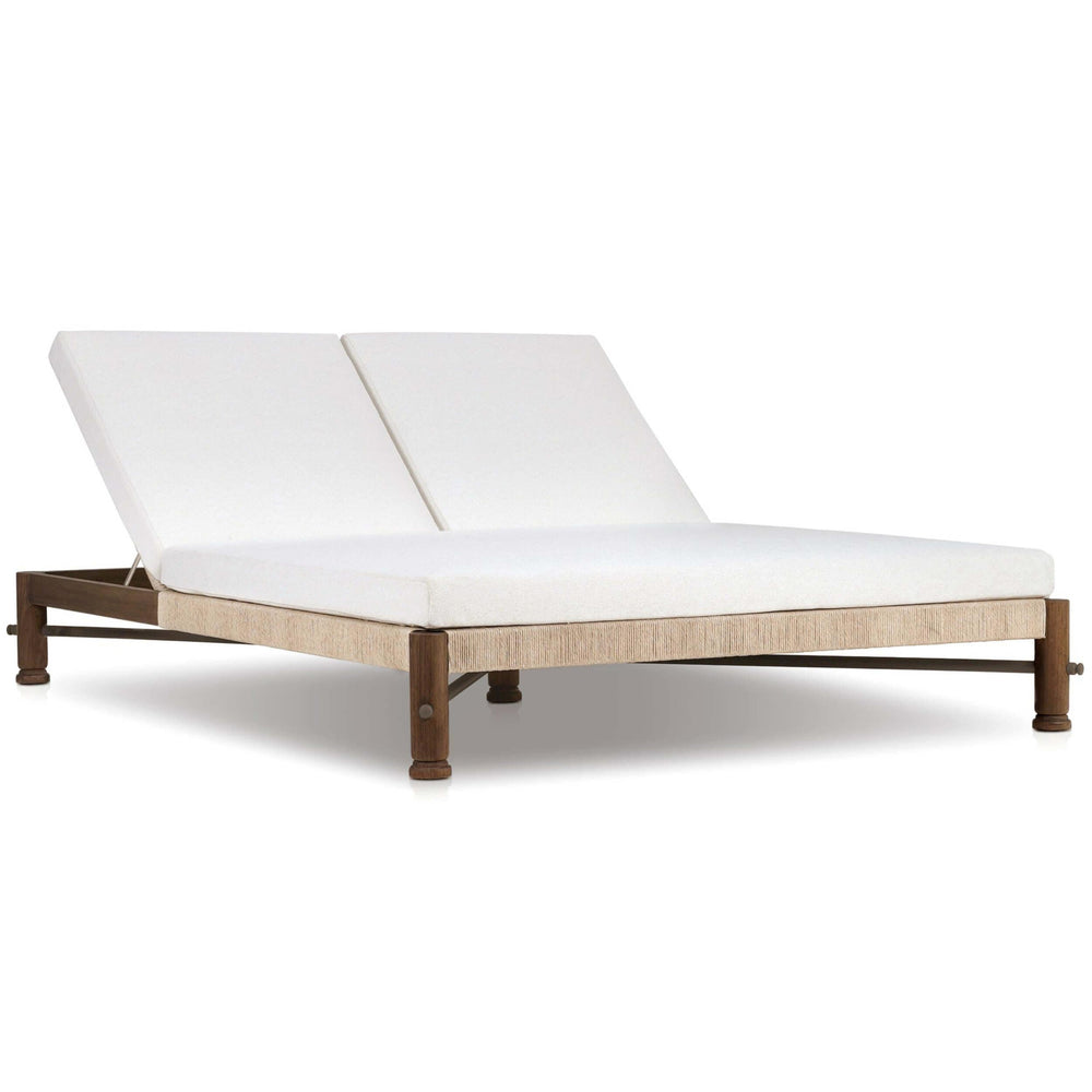 Finnegan Outdoor Double Chaise, Alessi Linen by Amber Lewis x Four Hands-Furniture - Outdoor-High Fashion Home