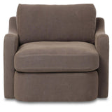 Aurelia Swivel Chair, Broadway Coffee by Amber Lewis x Four Hands-Furniture - Chair-High Fashion Home