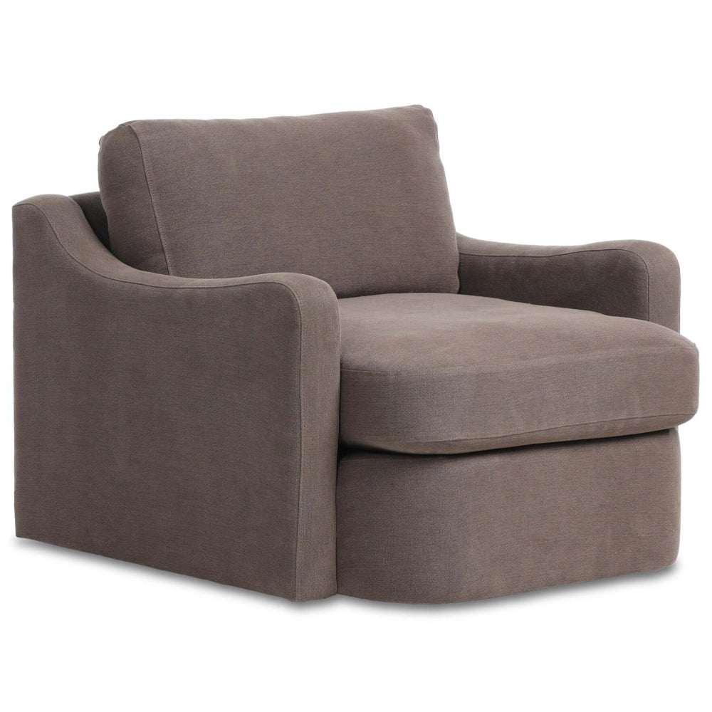Aurelia Swivel Chair, Broadway Coffee by Amber Lewis x Four Hands-Furniture - Chair-High Fashion Home