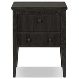 Bush Nightstand, Distressed Black by Amber Lewis x Four Hands-Furniture - Bedroom-High Fashion Home
