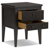 Bush Nightstand, Distressed Black by Amber Lewis x Four Hands-Furniture - Bedroom-High Fashion Home