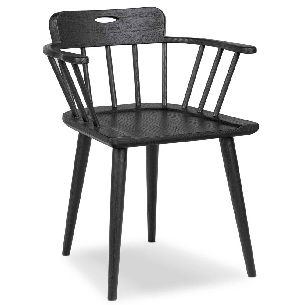 Thalia Dining Chair, Black, Set of 2 by Amber Lewis x Four Hands-Furniture - Dining-High Fashion Home