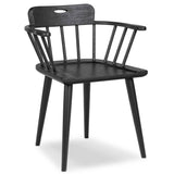 Thalia Dining Chair, Black, Set of 2 by Amber Lewis x Four Hands-Furniture - Dining-High Fashion Home