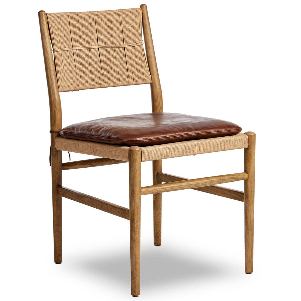 Dara Dining Chair, Dulane Mahogany, Set of 2 by Amber Lewis x Four Hands-Furniture - Dining-High Fashion Home