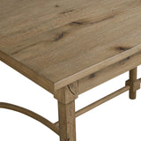 Edison Desk, Worn Oak by Amber Lewis x Four Hands-Furniture - Office-High Fashion Home