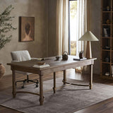 Edison Desk, Worn Oak by Amber Lewis x Four Hands-Furniture - Office-High Fashion Home