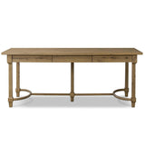 Edison Desk, Worn Oak by Amber Lewis x Four Hands-Furniture - Office-High Fashion Home