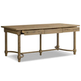 Edison Desk, Worn Oak by Amber Lewis x Four Hands-Furniture - Office-High Fashion Home