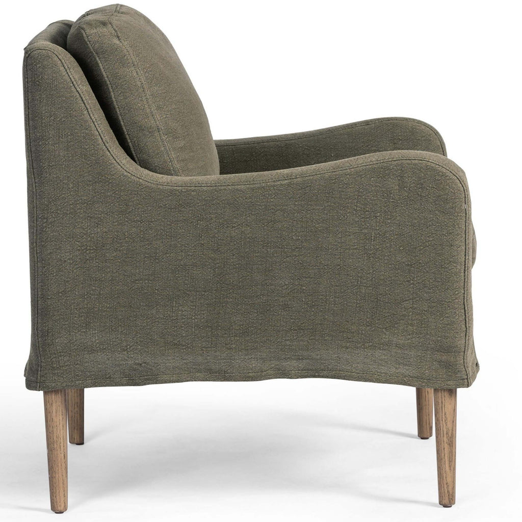 Aurelia Dining Chair, Broadway Olive by Amber Lewis x Four Hands