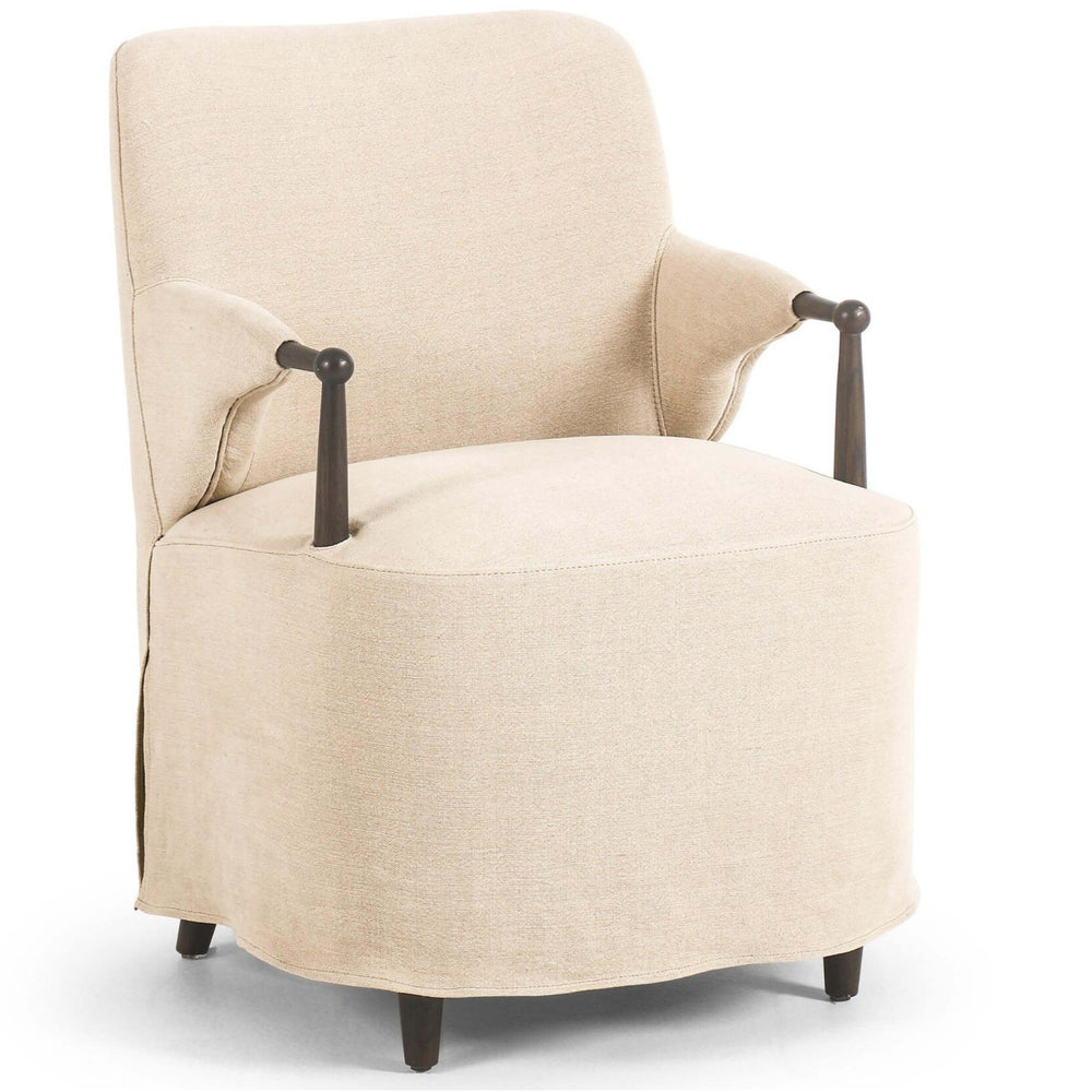 Brently Dining Arm Chair, Broadway Dune by Amber Lewis x Four Hands-Furniture - Dining-High Fashion Home