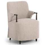 Brently Dining Arm Chair, Laine Navy by Amber Lewis x Four Hands-Furniture - Dining-High Fashion Home