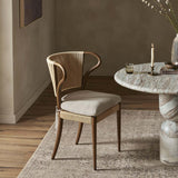 Amira Dining Chair, Laine Natural, Set of 2 by Amber Lewis x Four Hands-Furniture - Dining-High Fashion Home