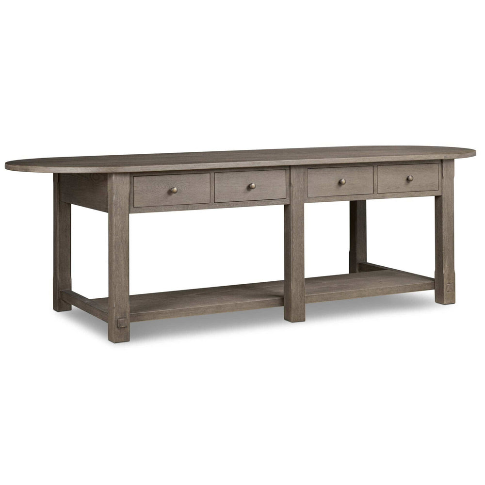 Elise Kitchen Island, Weathered Hazel by Amber Lewis x Four Hands-Furniture - Dining-High Fashion Home