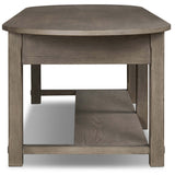 Elise Kitchen Island, Weathered Hazel by Amber Lewis x Four Hands-Furniture - Dining-High Fashion Home