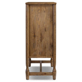 Bari Bar Cabinet, Weathered Oak by Amber Lewis x Four Hands-Furniture - Storage-High Fashion Home