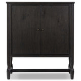 Bari Bar Cabinet, Smoked Black by Amber Lewis x Four Hands-Furniture - Storage-High Fashion Home