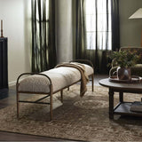 Demi Accent Bench, Beige by Amber Lewis x Four Hands-Furniture - Benches-High Fashion Home