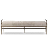 Demi Accent Bench, Beige by Amber Lewis x Four Hands-Furniture - Benches-High Fashion Home