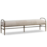 Demi Accent Bench, Beige by Amber Lewis x Four Hands-Furniture - Benches-High Fashion Home