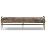 Demi Accent Bench, Taupe by Amber Lewis x Four Hands-Furniture - Benches-High Fashion Home