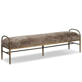 Demi Accent Bench, Taupe by Amber Lewis x Four Hands-Furniture - Benches-High Fashion Home